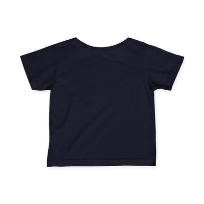 Navy blue t-shirt on a white background