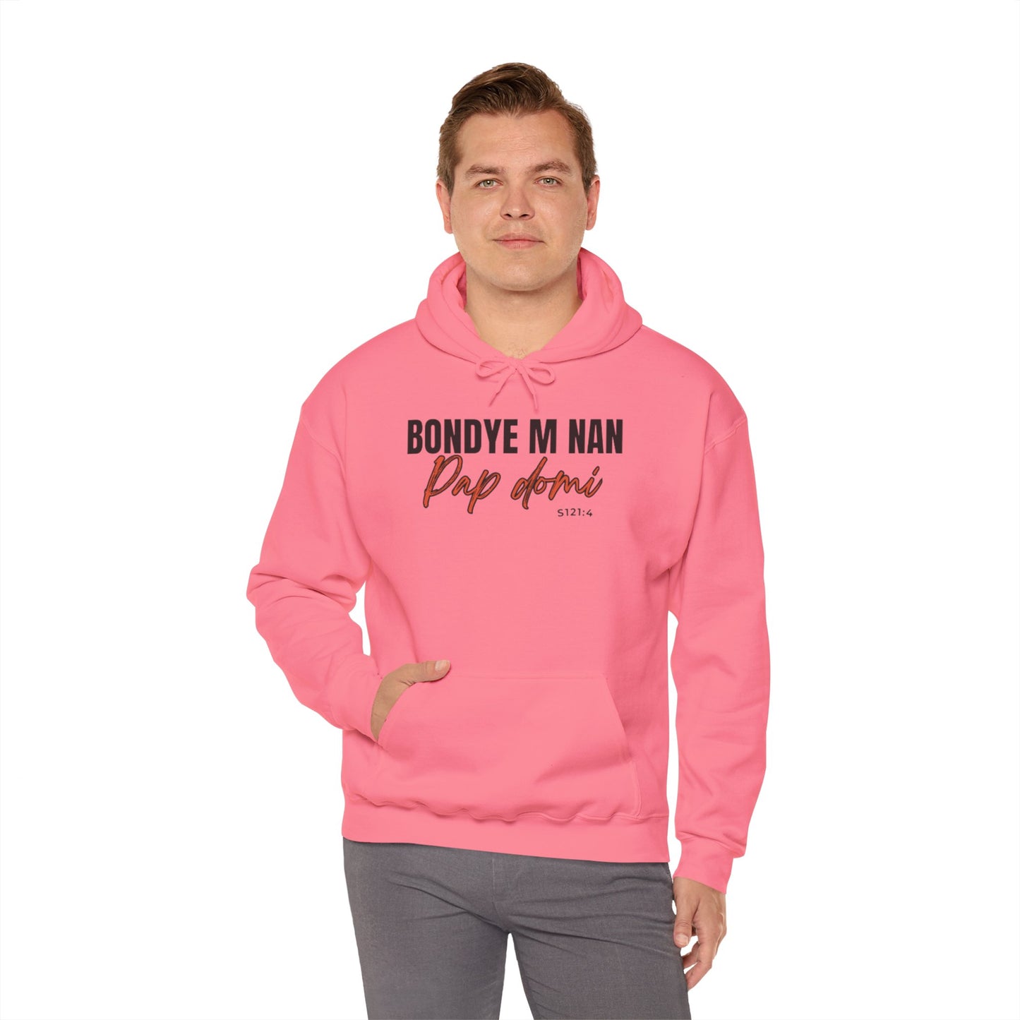 Hoodie Designed "Bondye m nan pap Domi"