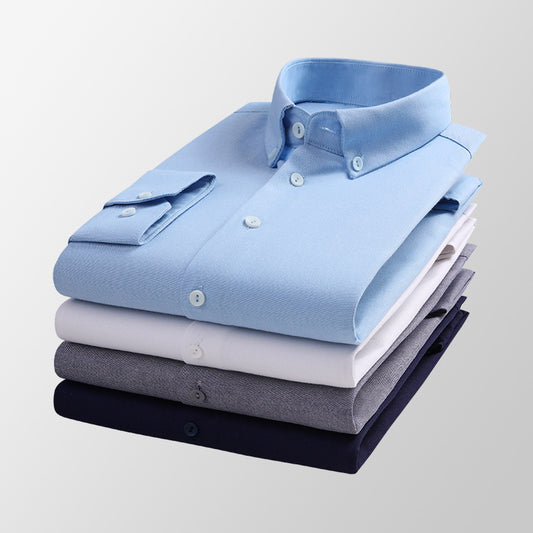 Men's slim-fit lapel shirt