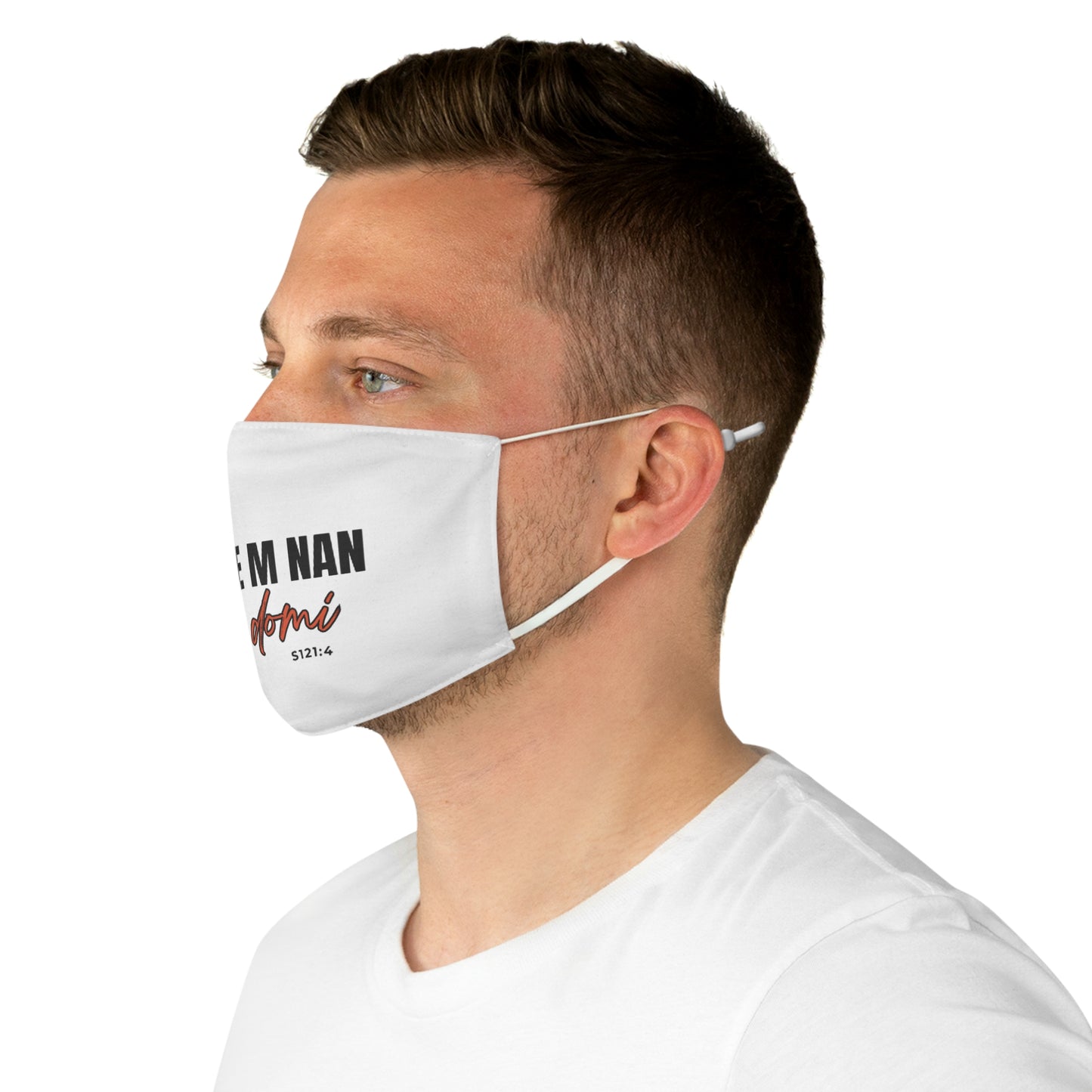 Face Mask Reusable - "Bondye M Nan Pap Domi"