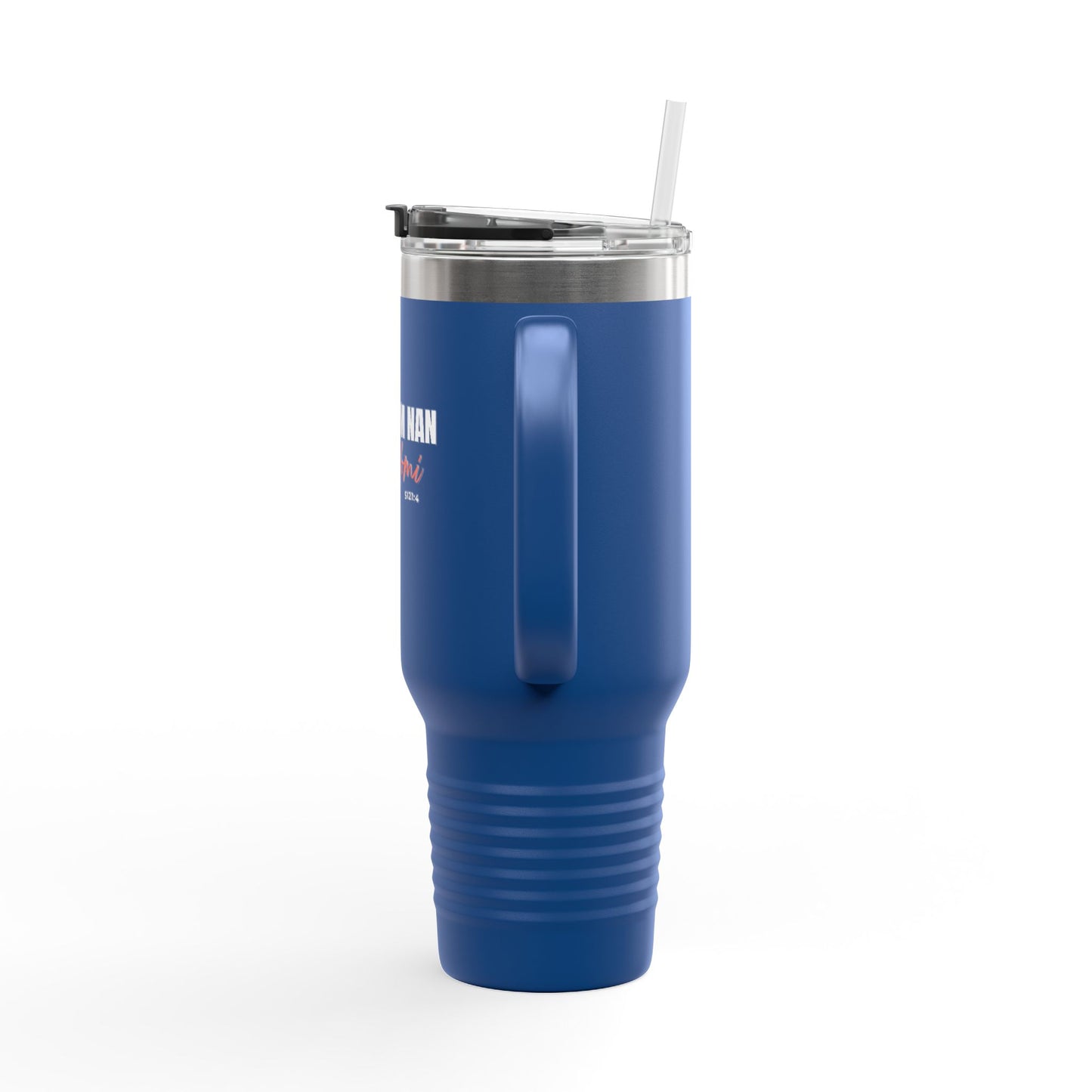 40oz Insulated Travel Mug "Bondye m nan pap Domi"