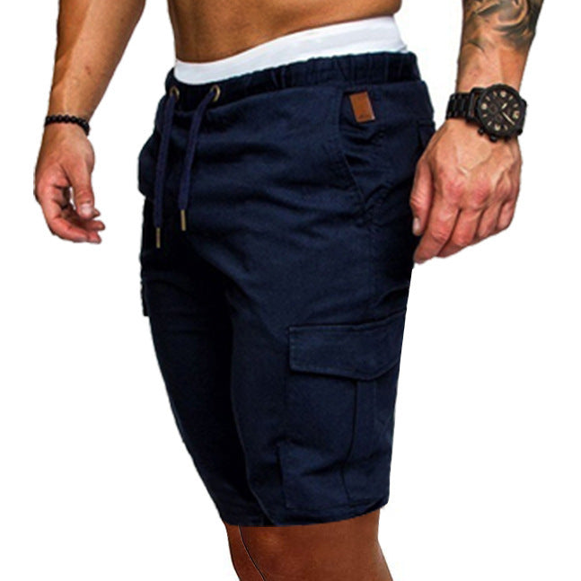 Men's tooling multi-pocket shorts