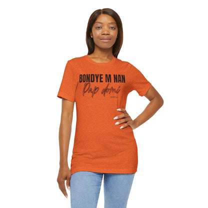 (Black Letters) Faith-Inspired| Bondye M Nan Pap Domi