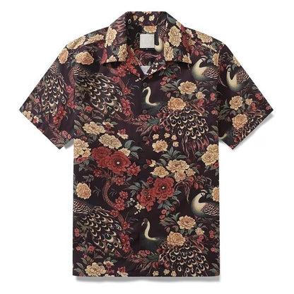 Men's Shirt Hawaiian Tropical Style