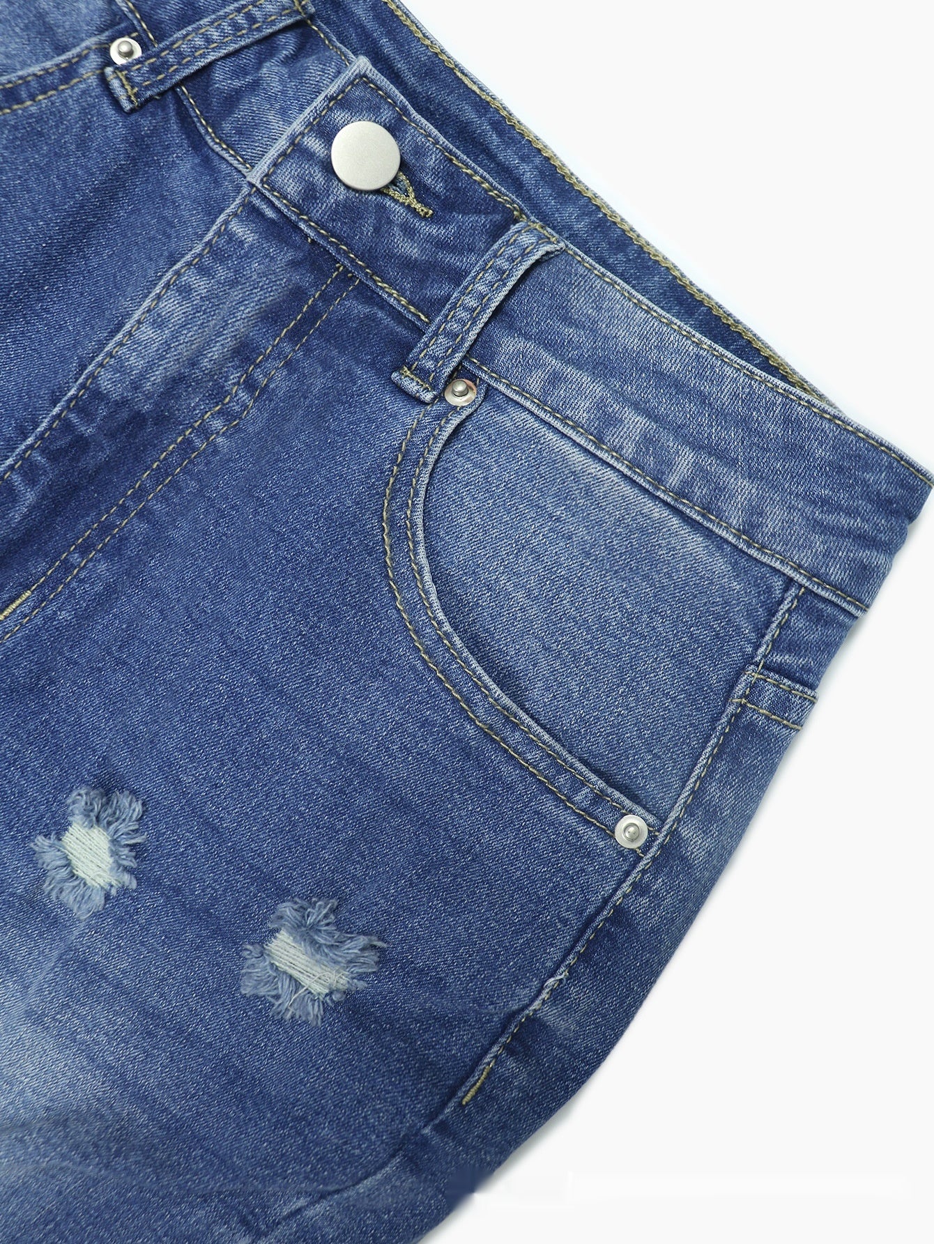 Dark Blue Ripped Jeans