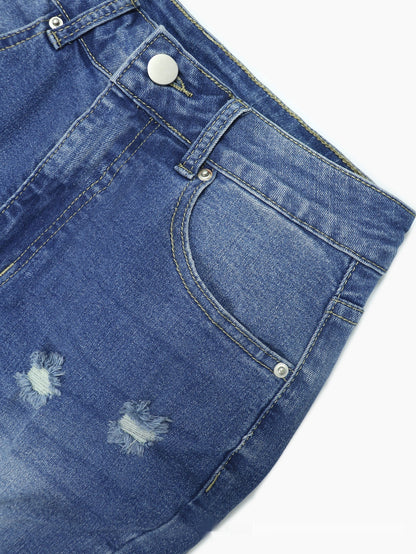 Dark Blue Ripped Jeans