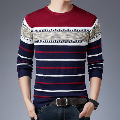 Men's T-Shirt Plus Velvet Thick