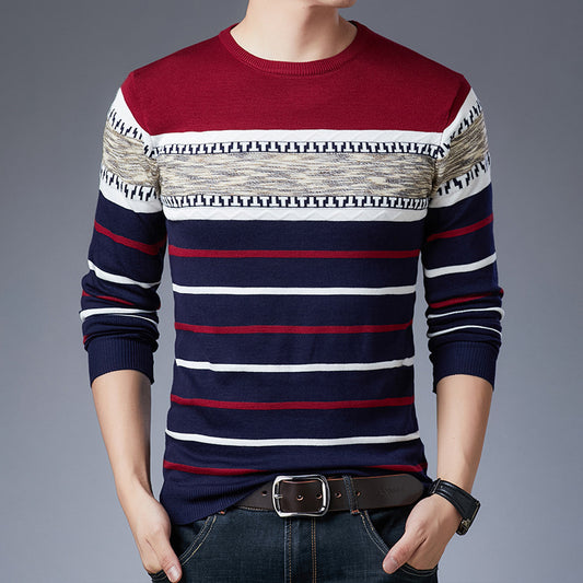 Men's T-Shirt Plus Velvet Thick