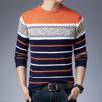 Men's T-Shirt Plus Velvet Thick