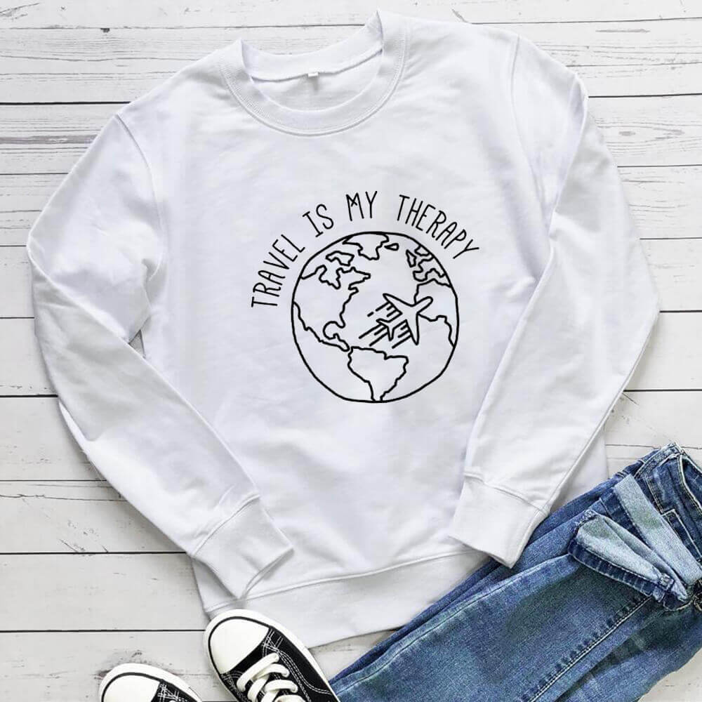 Round Neck Pullover Sweatshirt