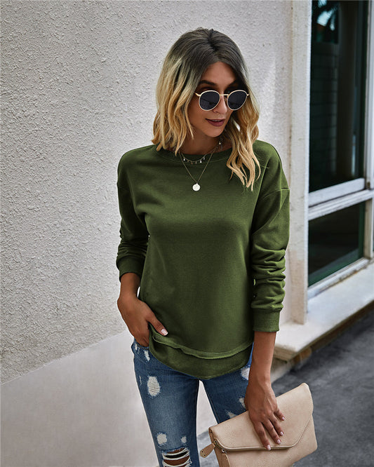 Fashion Sweater Irregular Stitchin