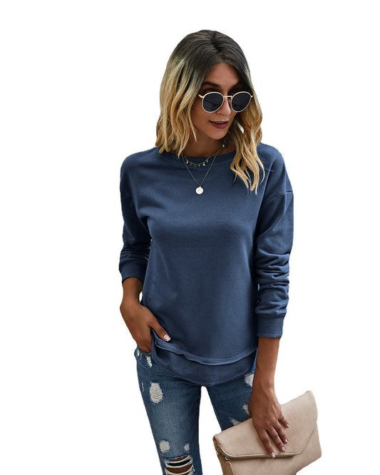 Fashion Sweater Irregular Stitchin