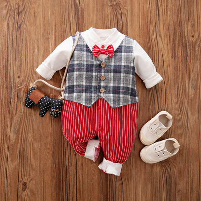 Gentleman Baby Clothes Long-Sleeved Clothes