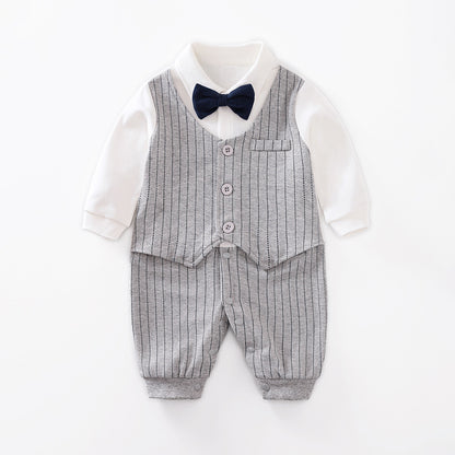 Gentleman Baby Clothes Long-Sleeved Clothes