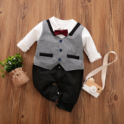 Gentleman Baby Clothes Long-Sleeved Clothes