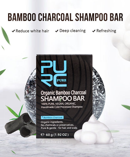 Hand-Extracted Soap Shampoo Bamboo Charcoal