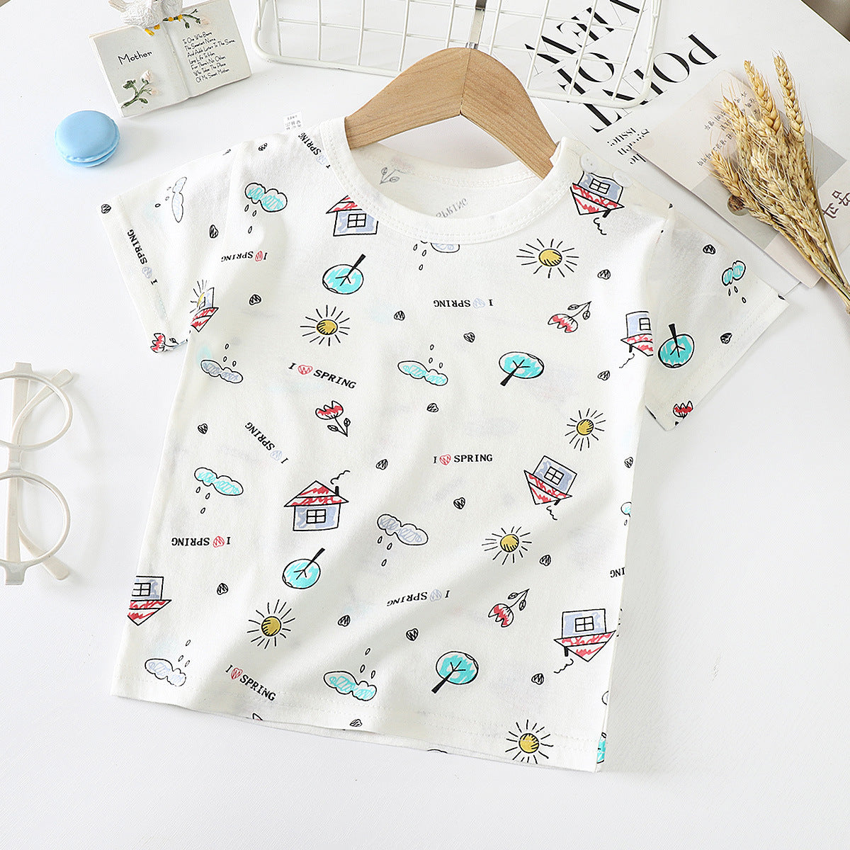 Baby Half-sleeved Bottoming Shirt