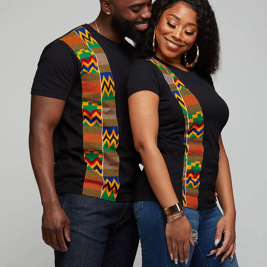 Couple Clothes T Shirt African Print Ethnic