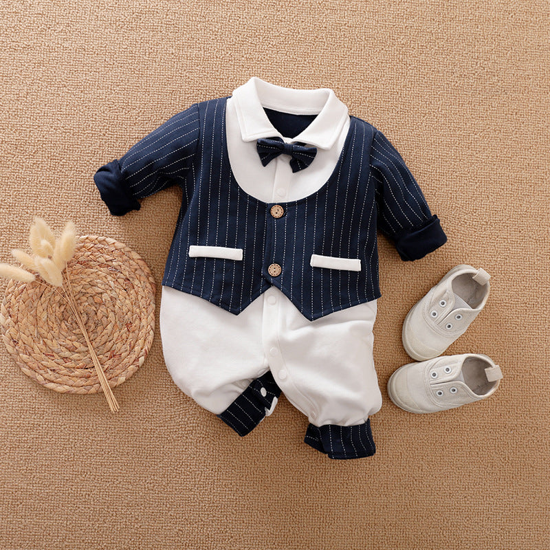 Gentleman's Baby Clothes, Long-sleeved Romper