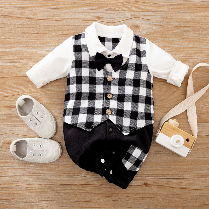 Gentleman's Baby Clothes, Long-sleeved Romper