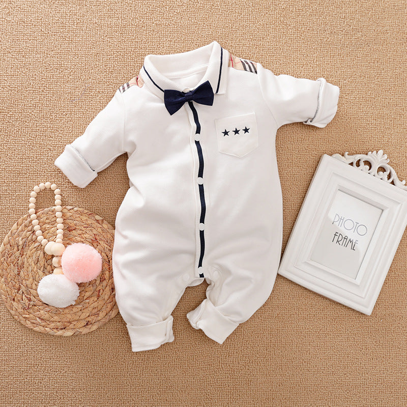 Gentleman's Baby Clothes, Long-sleeved Romper
