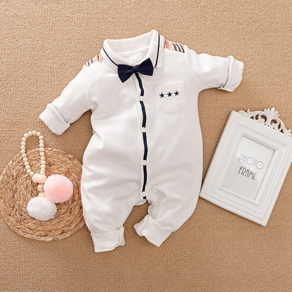 Gentleman's Baby Clothes, Long-sleeved Romper