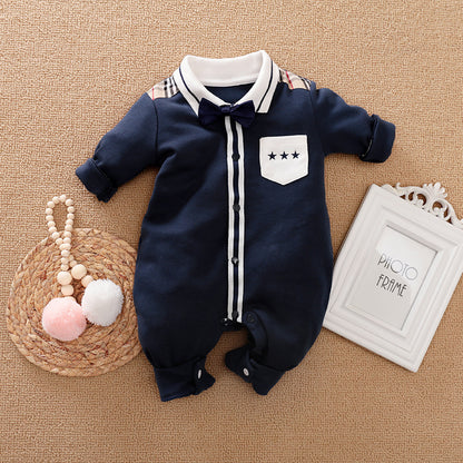 Gentleman's Baby Clothes, Long-sleeved Romper