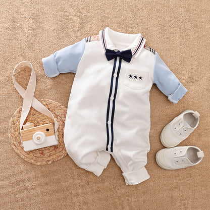 Gentleman's Baby Clothes, Long-sleeved Romper