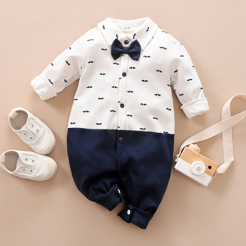 Gentleman's Baby Clothes, Long-sleeved Romper