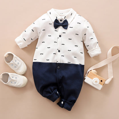 Gentleman's Baby Clothes, Long-sleeved Romper