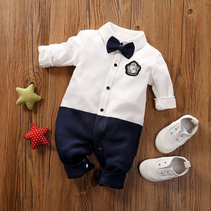 Gentleman's Baby Clothes, Long-sleeved Romper