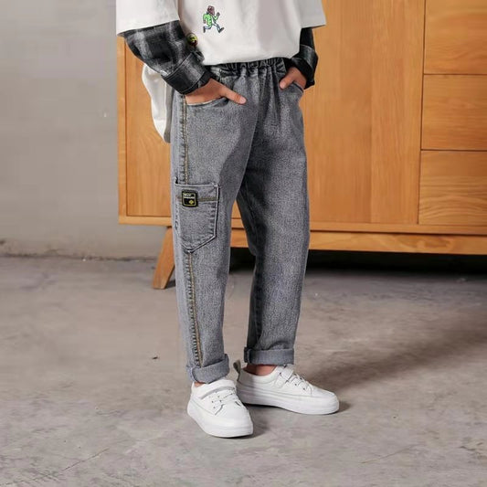 Kids Boys Jeans Baby Clothes Classic Pants