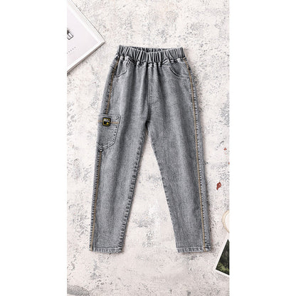 Kids Boys Jeans Baby Clothes Classic Pants