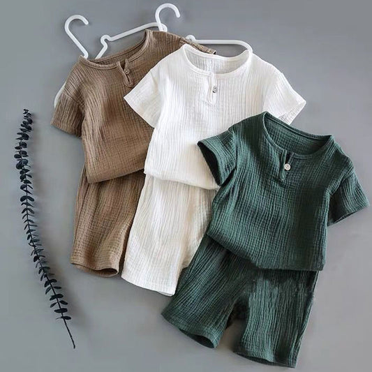 Boy Baby Short-sleeved Suit