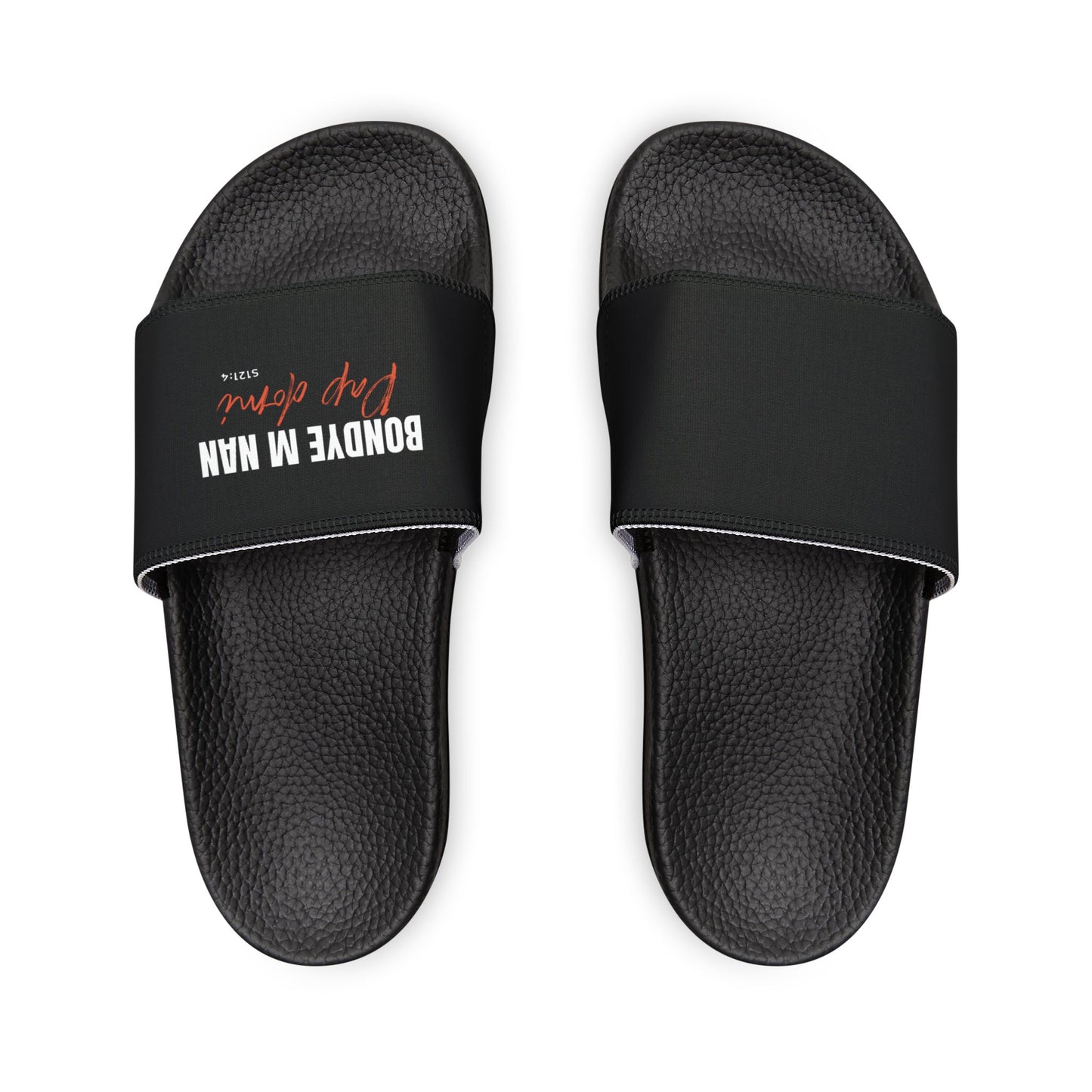 Men Sandals Removable Straps "Bondye m nan pap Domi"