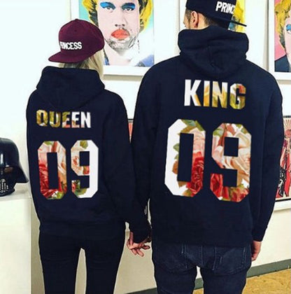 Hooded Long Sleeve Lovers Loose Sweatshirt