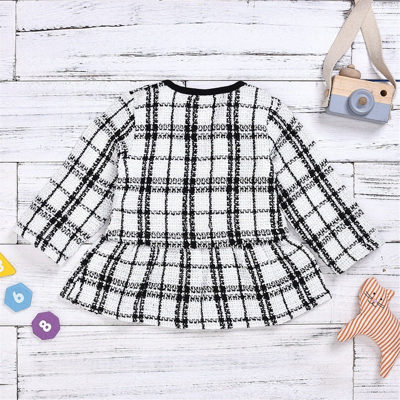 Long-sleeve Dress Baby Small Incense Wind Suit
