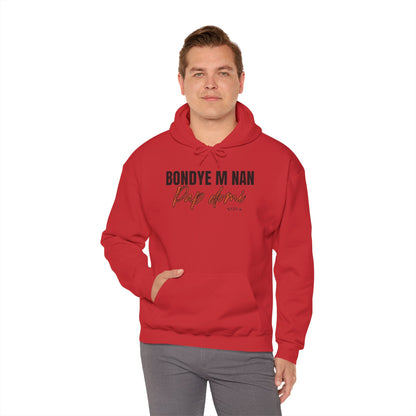 Hoodie Designed "Bondye m nan pap Domi"