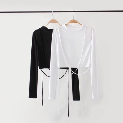 American fashion short navel tops