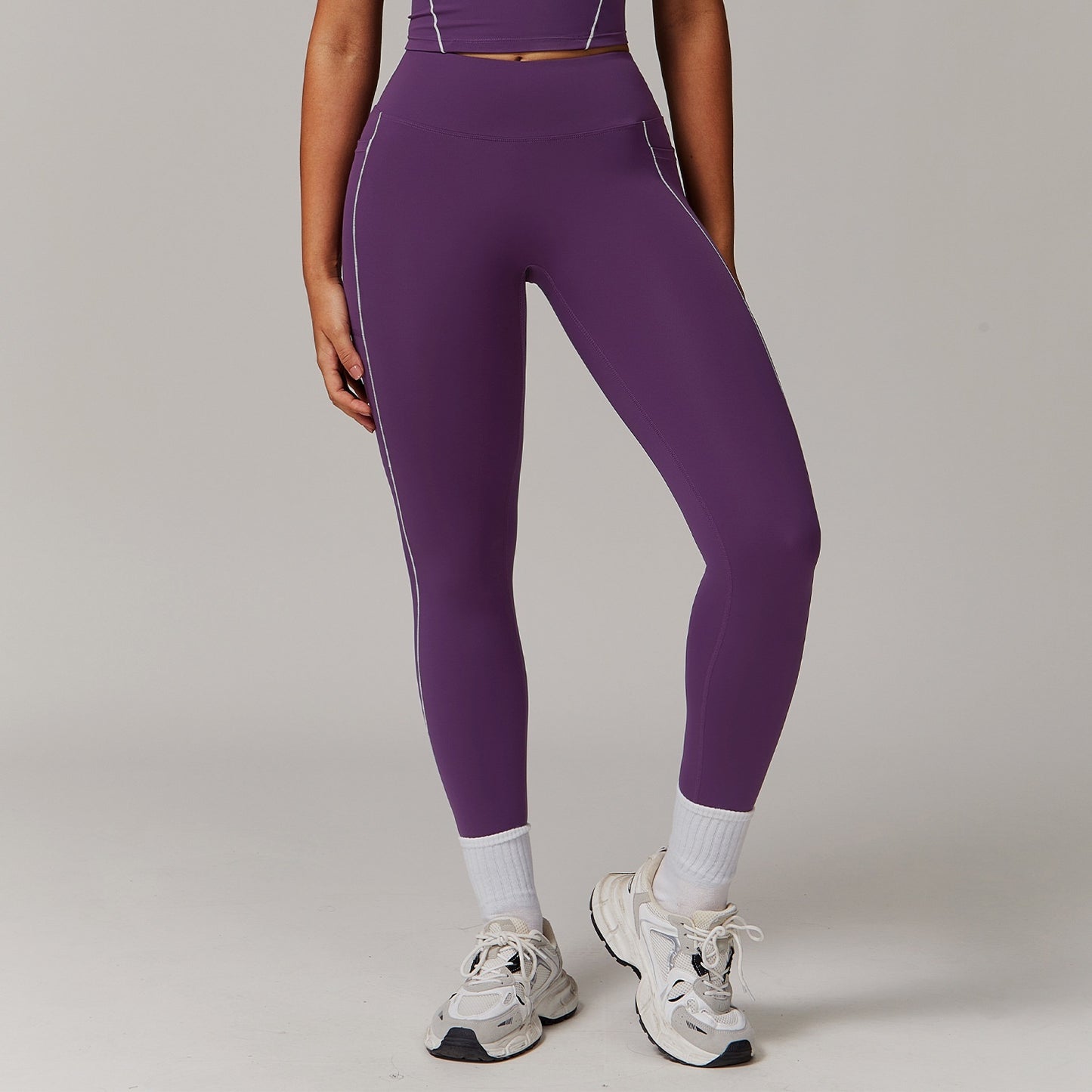 High Waist Nude Feel Pocket Sports Pants