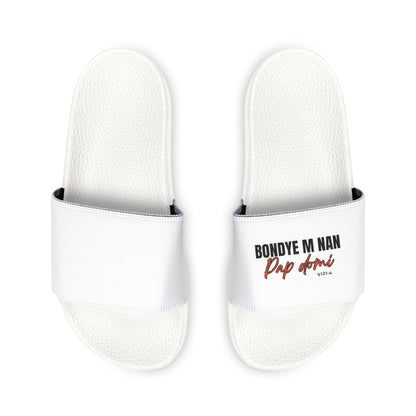 Men Sandals Removable Straps "Bondye m nan pap Domi"