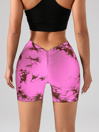 Women's Tie Dye High Waist Fitness