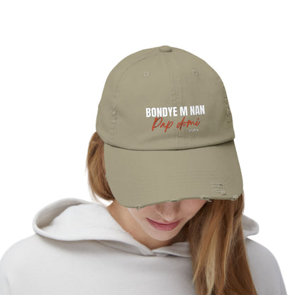Unisex Cap Design "Bondye m nan pap Domi"