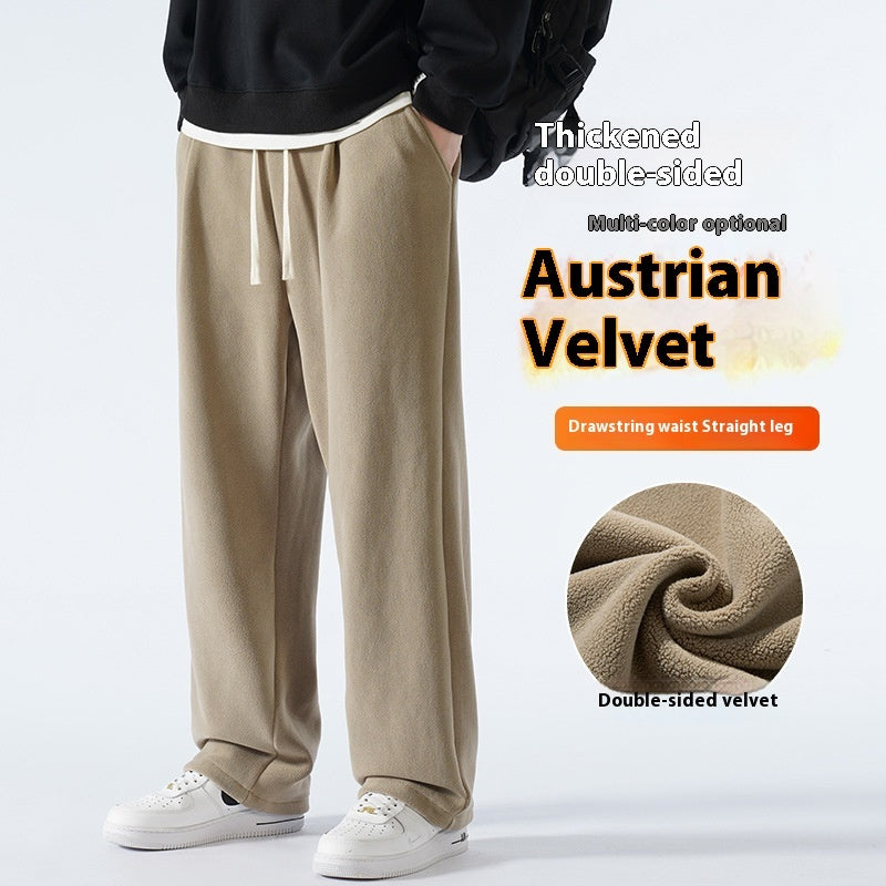 Double-sided Polar Fleece-lined Men's Pants