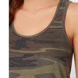 Women Camouflage sleeveless T-shirt
