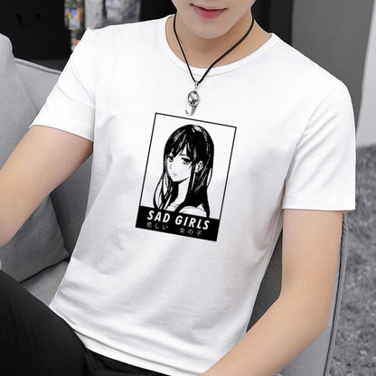 Round neck short sleeves