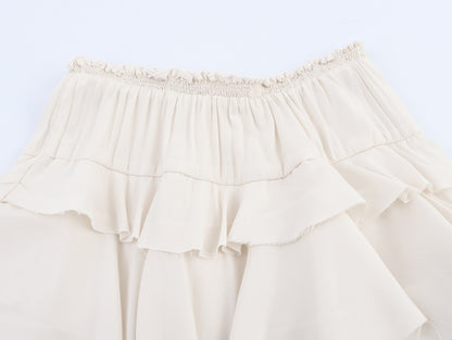 Laminated Style Midi Skirt