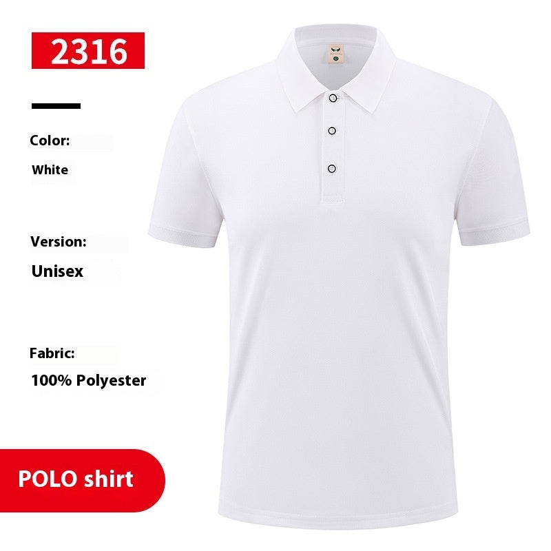 Men's Ice Silk Overalls Polo T-Shirt