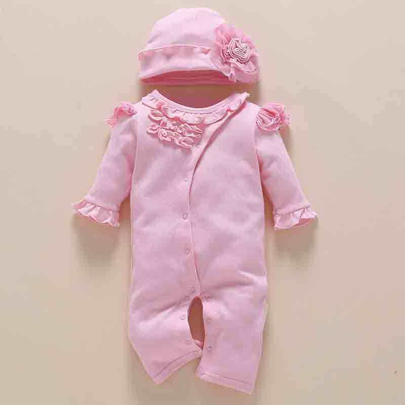 Baby wears newborn baby clothing romper jumpsuit