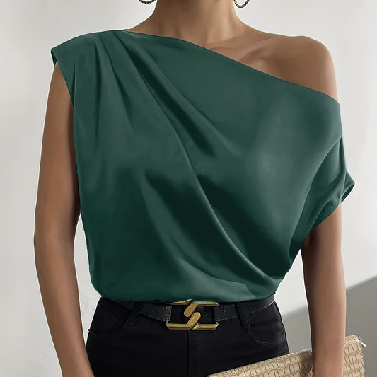 Ladies' Asymmetrical Sloping Shoulder Collar Off